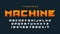 Racing display font design, dynamic alphabet, letters and numbers