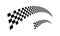 Racing flag Design Template. Race flag Design Vector. Speed Flag Simple Design Illustration Vector