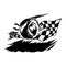 Racing Graphic for Car - Automobile Engine Motorsport Race Racer Driver Champion Racecar Silhouette LogoRacing Sports