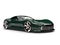 Racing green modern super sports car