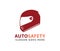 Racing helmet safety automotive motorcycle vector logo design