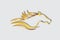 Racing horse logo vector image