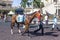 Racing Horses at the Gulfstream Park, Florida