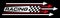 Racing moto sport line decals, checkered flag