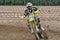 Racing motocross driver