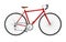 Racing road bicycle high detailed vector illustration