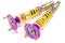 Racing shock absorbers with yelllow springs