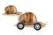 Racing snail on wheels