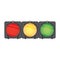 racing traffic lights. Vector illustration decorative design