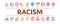 Racism Discrimination Minimal Infographic Banner Vector