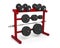 Rack dumbbells sport gym bodybuilding weight lifting equipment