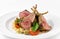 Rack of lamb with bulgur, dried tomatoes and lemon Moroccan