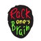 Rack one`s brain - inspire and motivational quote. English idiom, lettering. Print for inspirational poster,