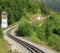 Rack railway climbing the Schafberg