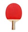Racket to play table tennis on a white background