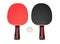 Rackets and ball. Table tennis equipment. 3d rendering illustration isolated