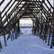 Racks to dry stockfish in northern Norway