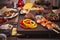 Raclette table-top grill or the Dutch variant \'gourmetten\'