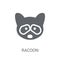 Racoon icon. Trendy Racoon logo concept on white background from