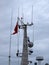 Radar and communication tower on a yacht