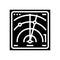 radar location technology glyph icon vector illustration