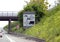 Radar panel on highway in France