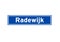 Radewijk isolated Dutch place name sign. City sign from the Netherlands.