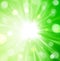 Radial green abstract background