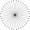 Radial - radiating lines outwards from center point