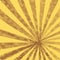 Radial yellow and brown background with rays of perspective