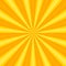 Radial yellow sun rays, bright web template texture background - Vector