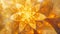 Radiant Blooms Abstract Auric Golden Floral Patterns