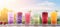 Radiant bokeh background with refreshing iced drinks and appetizing snacks on sunlit patio