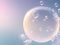 Radiant Bubble Reverie Blurred Elegance Soap Bubbles with Focused Elegant Visuals Generative AI