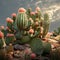 Radiant Cactus On Log: A Photo-realistic Daz3d Desert Scene