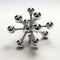 Radiant Clusters: High Gloss Metal Object With 6 Ball Molecular Structure