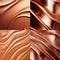 Radiant Copper Metallic Surface