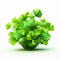 Radiant Cress: A Voxel Art Plant With Organic Designs