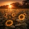 Radiant Dawn in Sunflower Garden