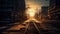 Radiant Destruction: Sony A9 Captures Shattered Metropolis in Eerie Glow