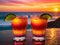 Radiant Energy Colorful Tequila Sunrise at Dawn.AI Generated
