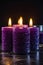 Radiant Glow: The Purple Scented Candles Collection
