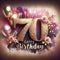 Radiant Golden 70th Birthday Festivities