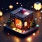 Radiant Revelry: Christmas Gifts and Decorations Splendor AI Generative By Christmas ai
