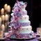 Radiant Splendor: A Shimmering Multi-tiered Wedding Cake