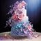 Radiant Splendor: A Shimmering Multi-tiered Wedding Cake