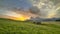 Radiant sunrise over the Dolomites sets Alpe di Siusi aglow