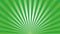Radiate green lines revolve around the bottom of the background.