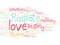 Radiate love destiny divine intentions word cloud