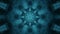 Radiating Seamless Blue Fractal Kaleidoscope Background from Bacteria